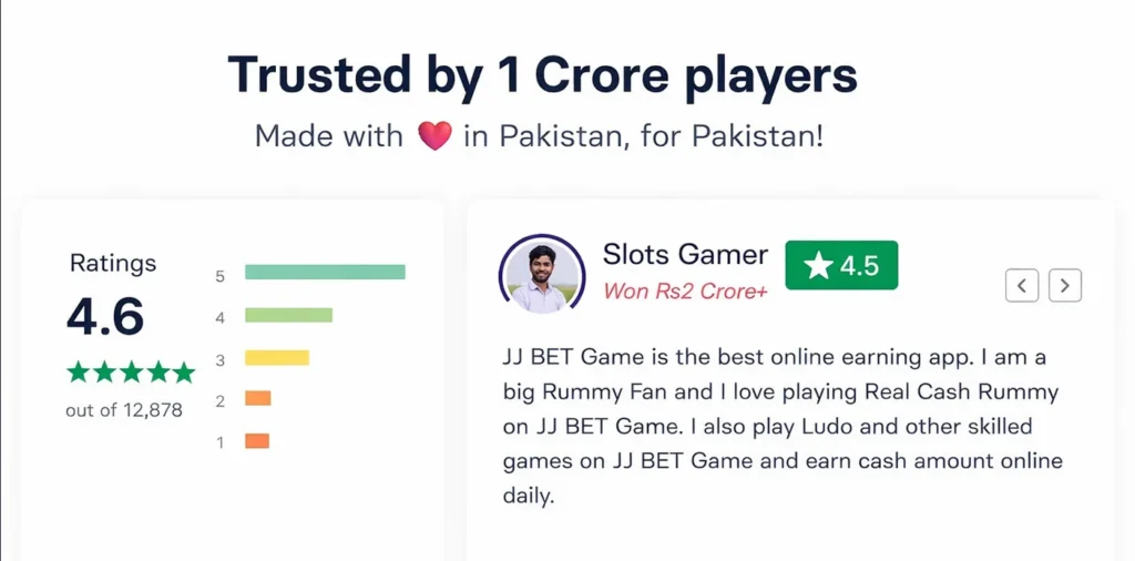 jjbet game user reviews screenshot